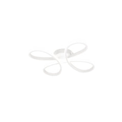 Plafonnier Fly blanc mat, L 40 cm