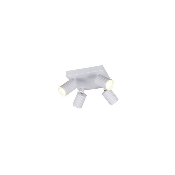Spot Soka 4 lumières blanc mat