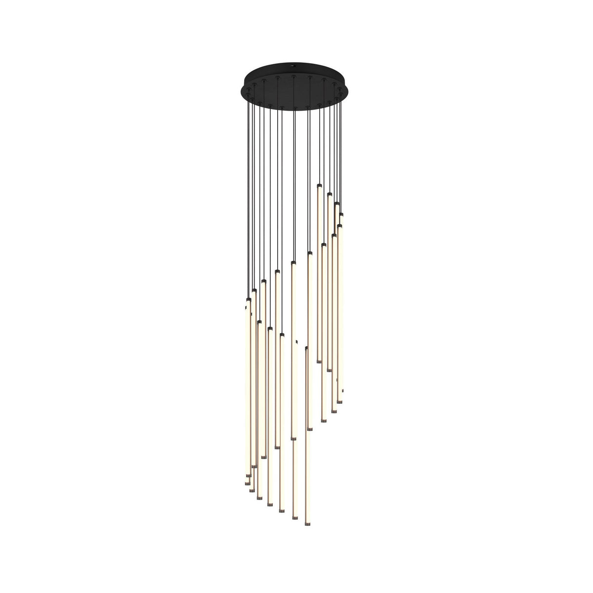 Suspension Baxter noire mat