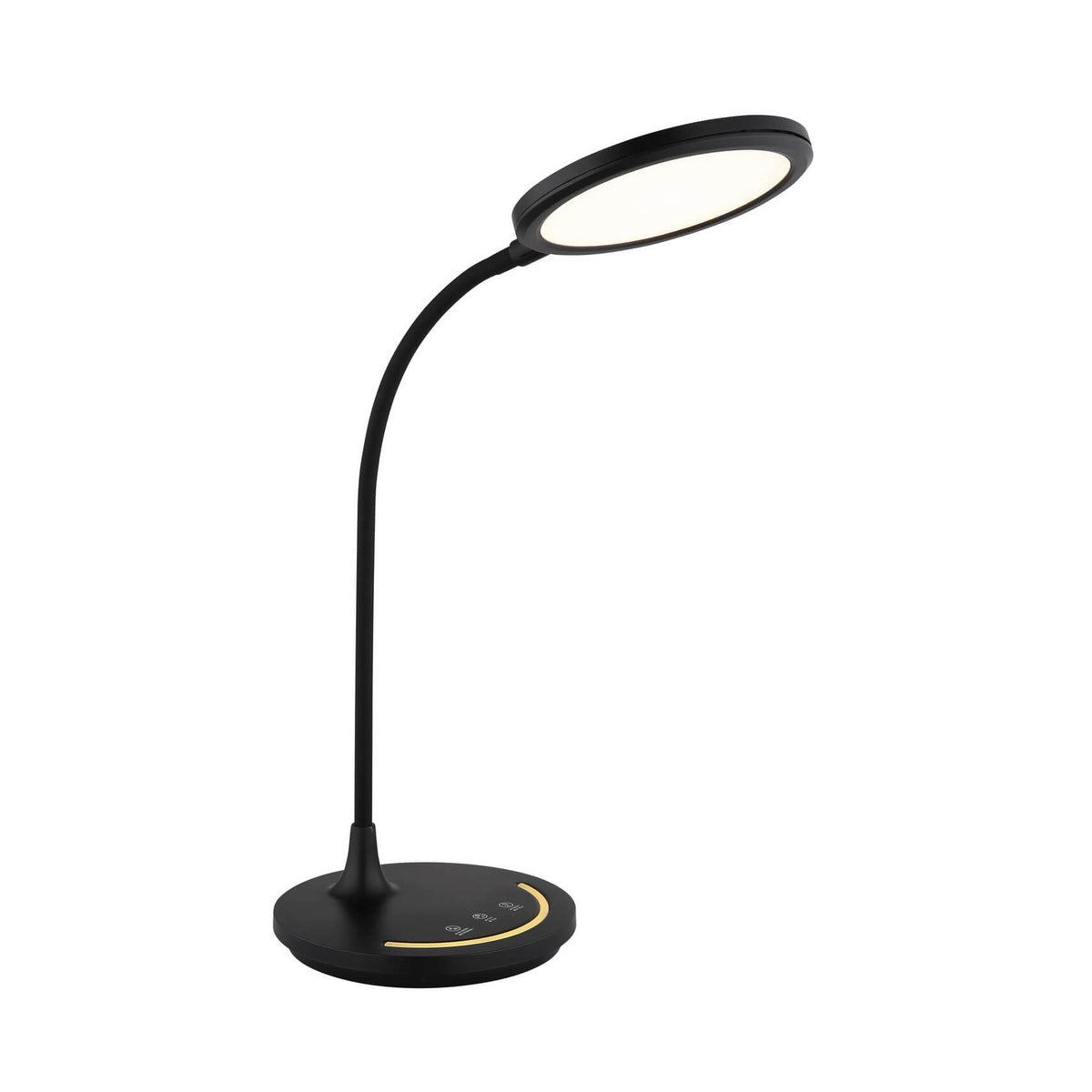 Lampe à poser Kenny noire mat