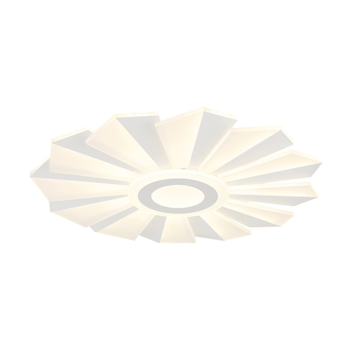 Plafonnier Alwina blanc mat