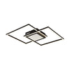 Plafonnier Saunders noir mat, L 42,6 cm