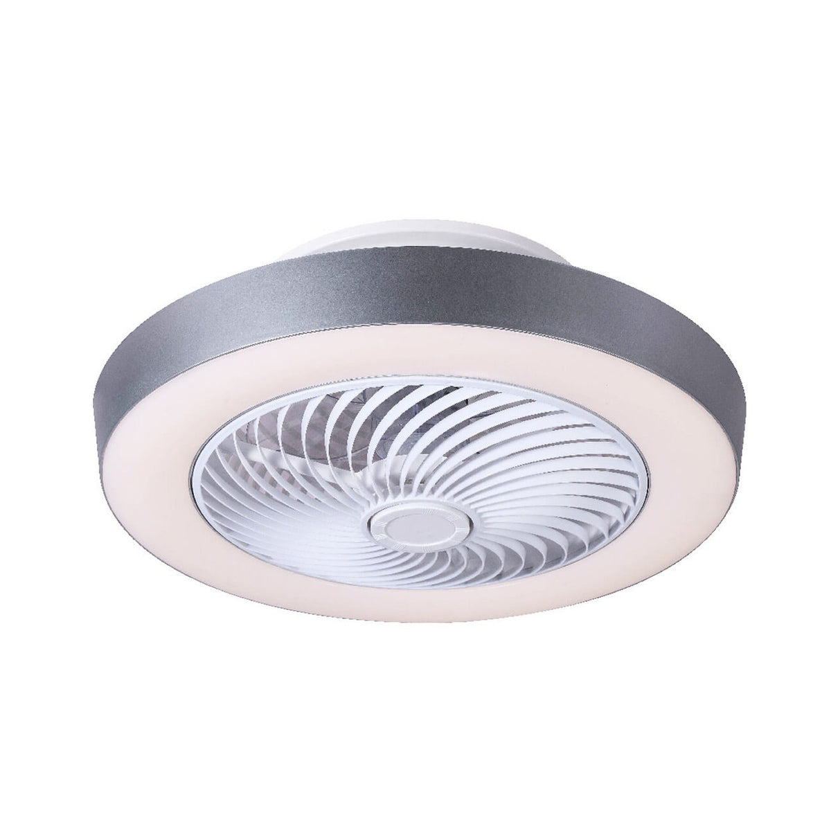Ventilateur de plafond lumineux Gharra blanc