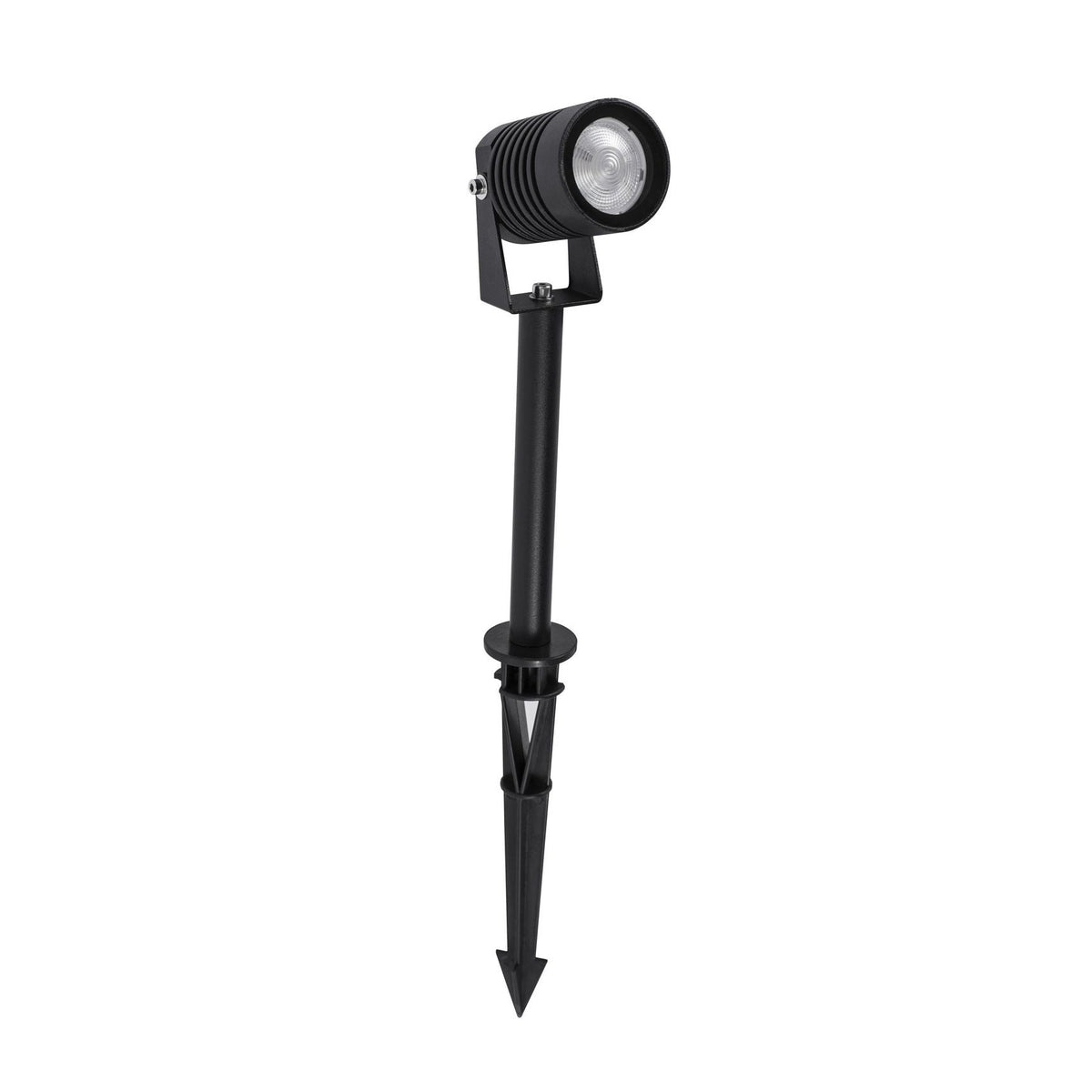 Projecteur extérieur Stake noir, verre, H 45 cm