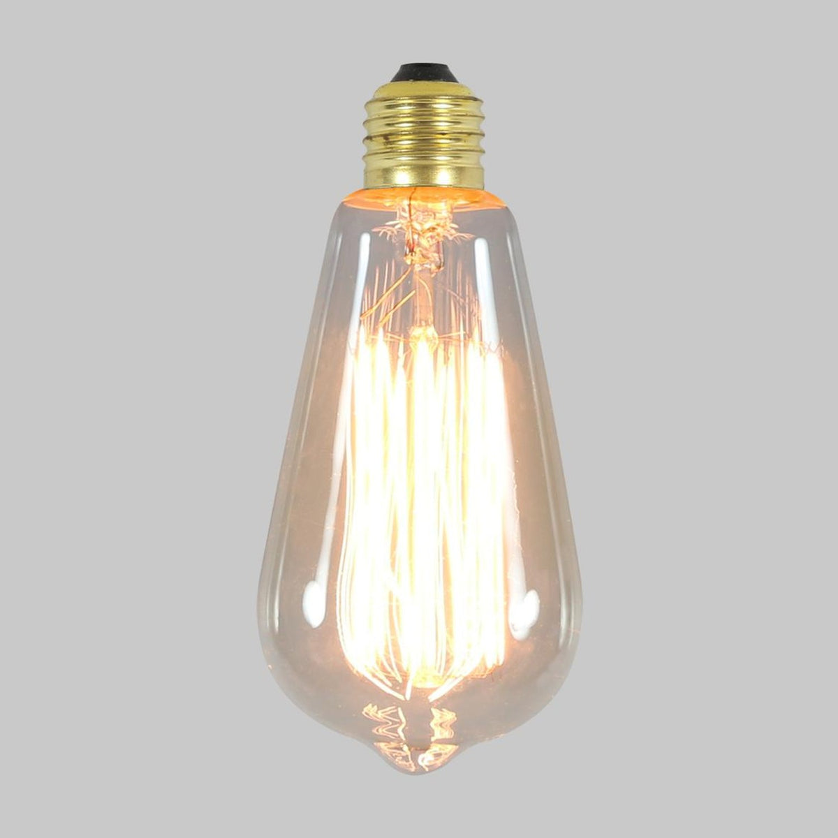 Ampoule décorative E27 Edison 60 W, verre transparent