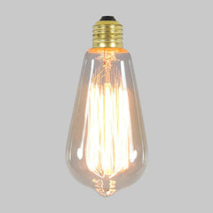 Ampoule décorative E27 Edison 60 W, verre transparent