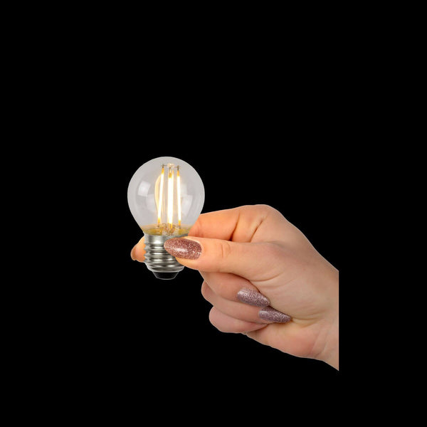 Ampoule LED E27 à filament transparente, 4 W | Lucide