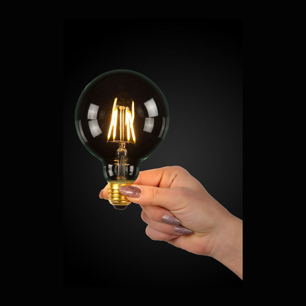 Ampoule LED E27 globe à filament transparente, 7 W | Lucide (49086/07/60)