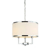 Suspension Casa S, abat-jour tissu
