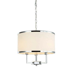 Suspension Casa S, abat-jour tissu