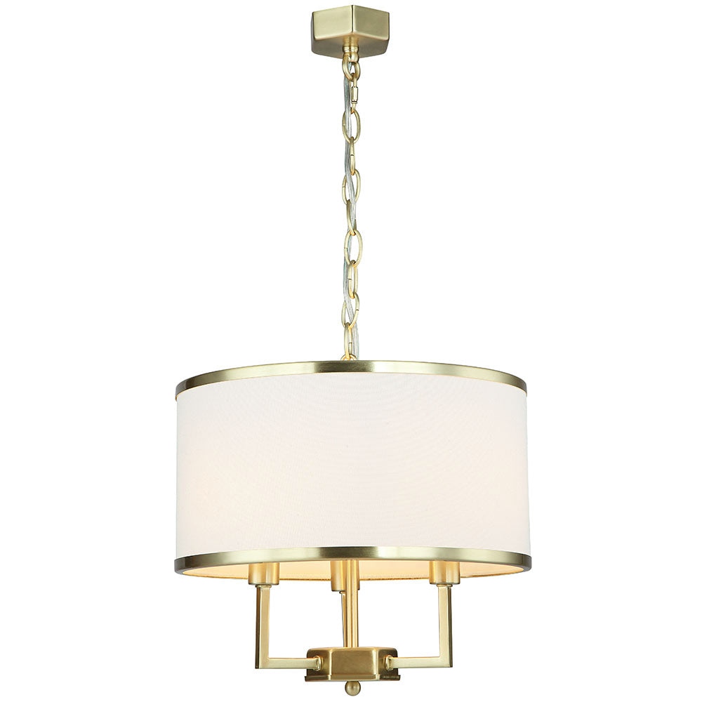 Suspension Casa S, abat-jour tissu
