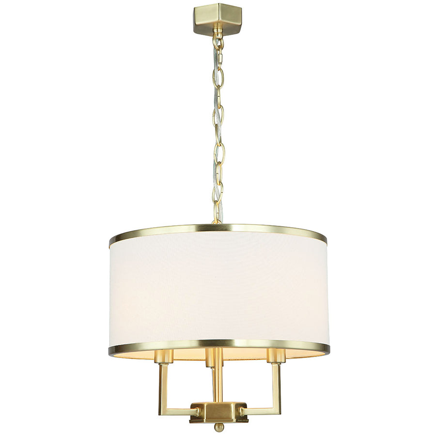 Suspension Casa S, abat-jour tissu