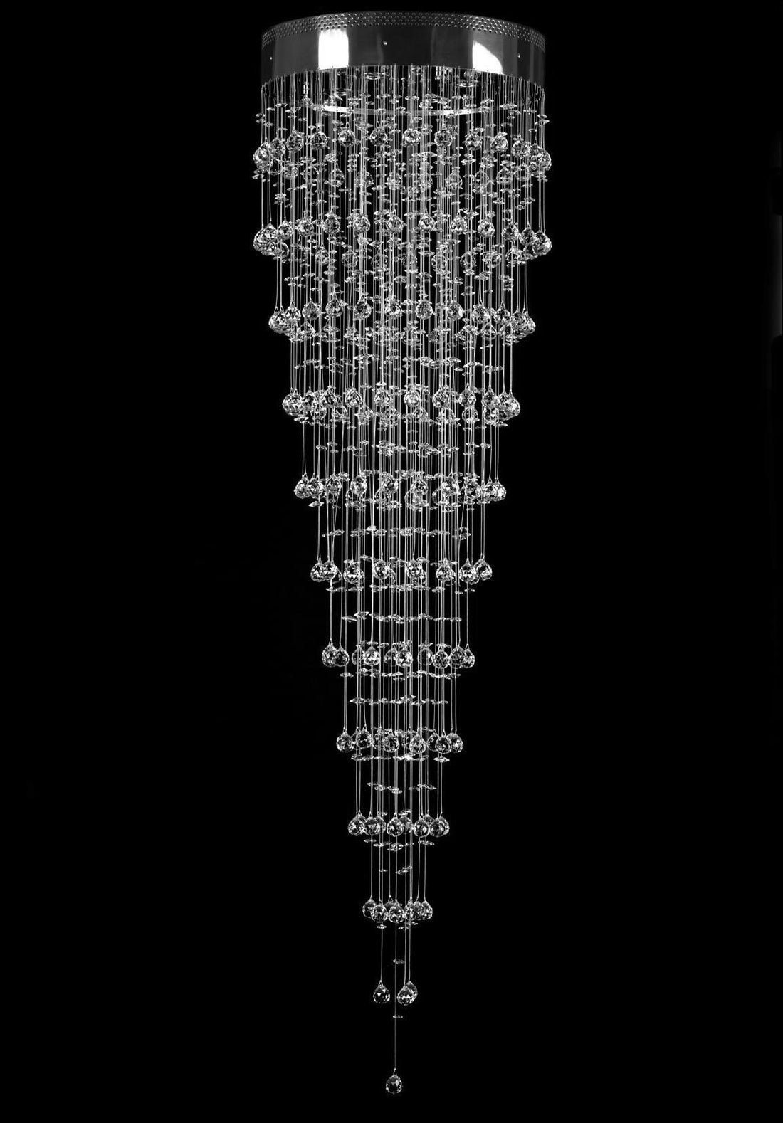 Crystal spiral pendant light L449CE