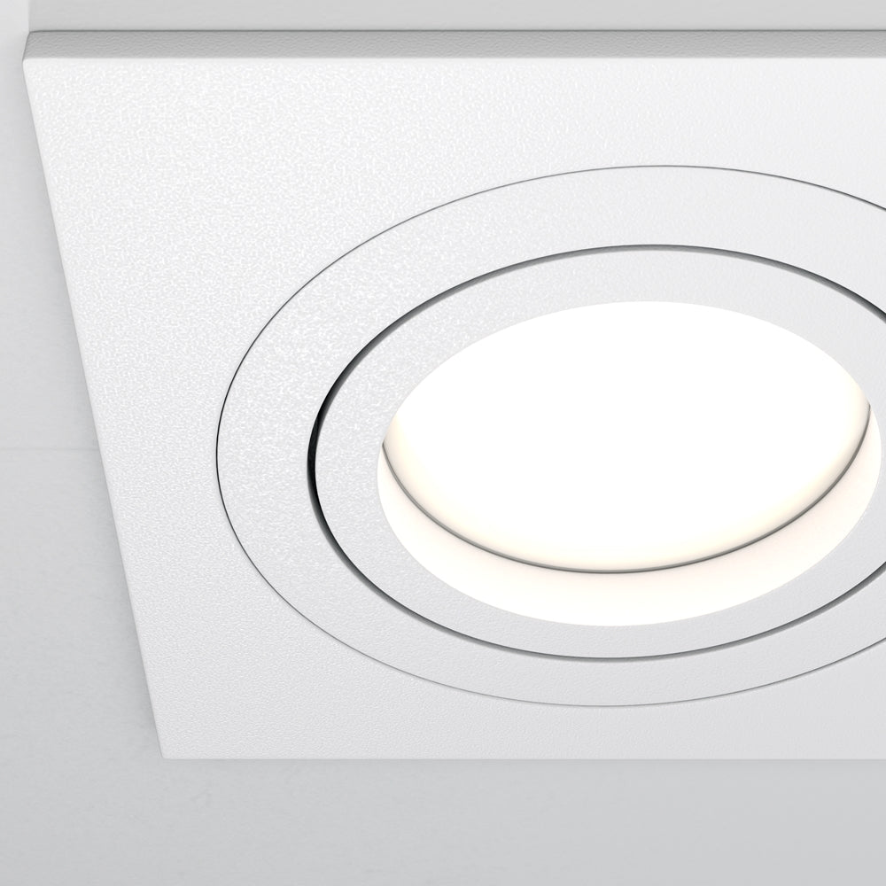 White adjustable recessed spotlight | Nivo