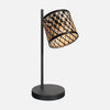 Bamboo reading bedside lamp, adjustable black & natural head | Java