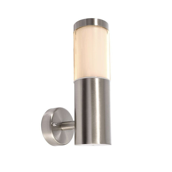 Applique extérieure Porrima inox, H 25,5 cm