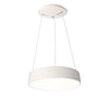 Suspension Sculptoris aluminium et blanche, Ø 45 cm, blanc neutre