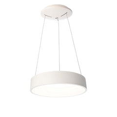 Suspension Sculptoris aluminium et blanche, Ø 45 cm, blanc neutre