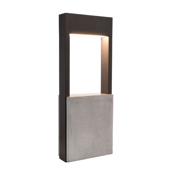 Lampadaire extérieur Chertan gris foncé, H 45 cm