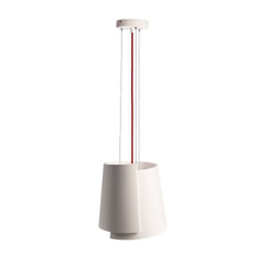 Suspension Twister blanche, plâtre, H 28,2 cm