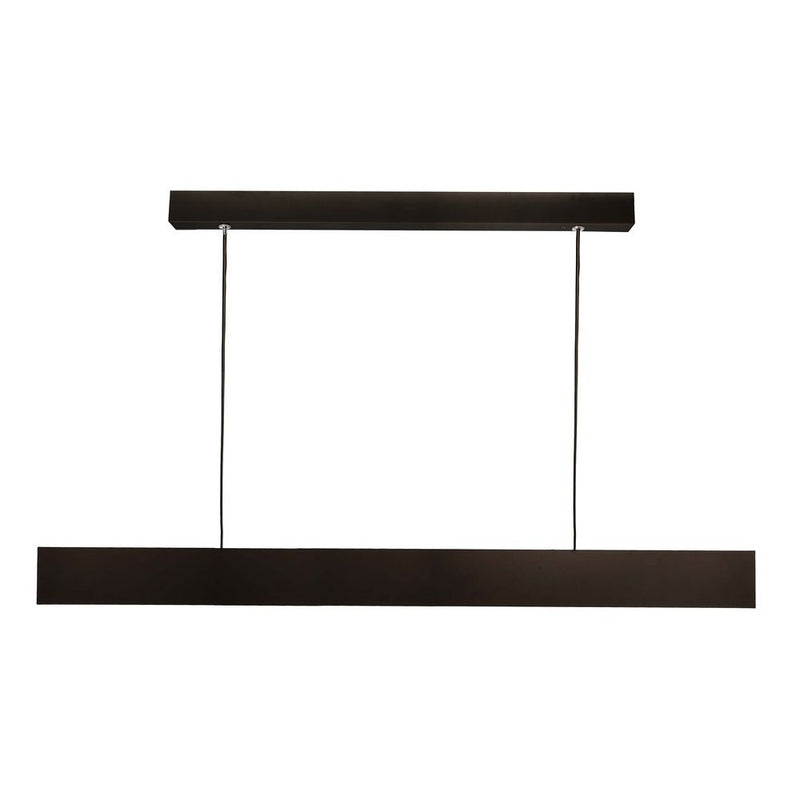 Suspension Apollon aluminium et noire, L 100,4 cm