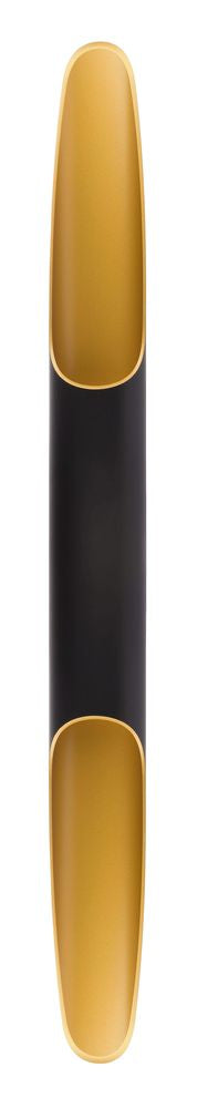 Applique murale Apodis aluminium et dorée, H 80 cm