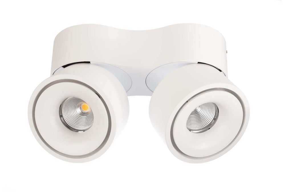 Spot Uni blanc, double, L 21,2 cm