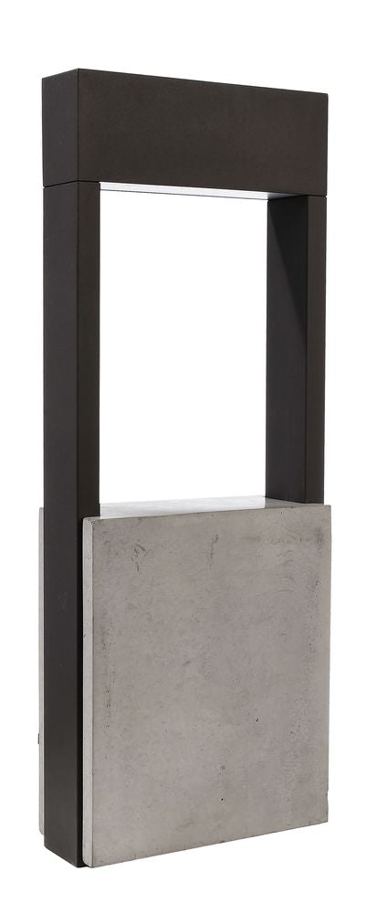 Lampadaire extérieur Chertan gris foncé, H 45 cm