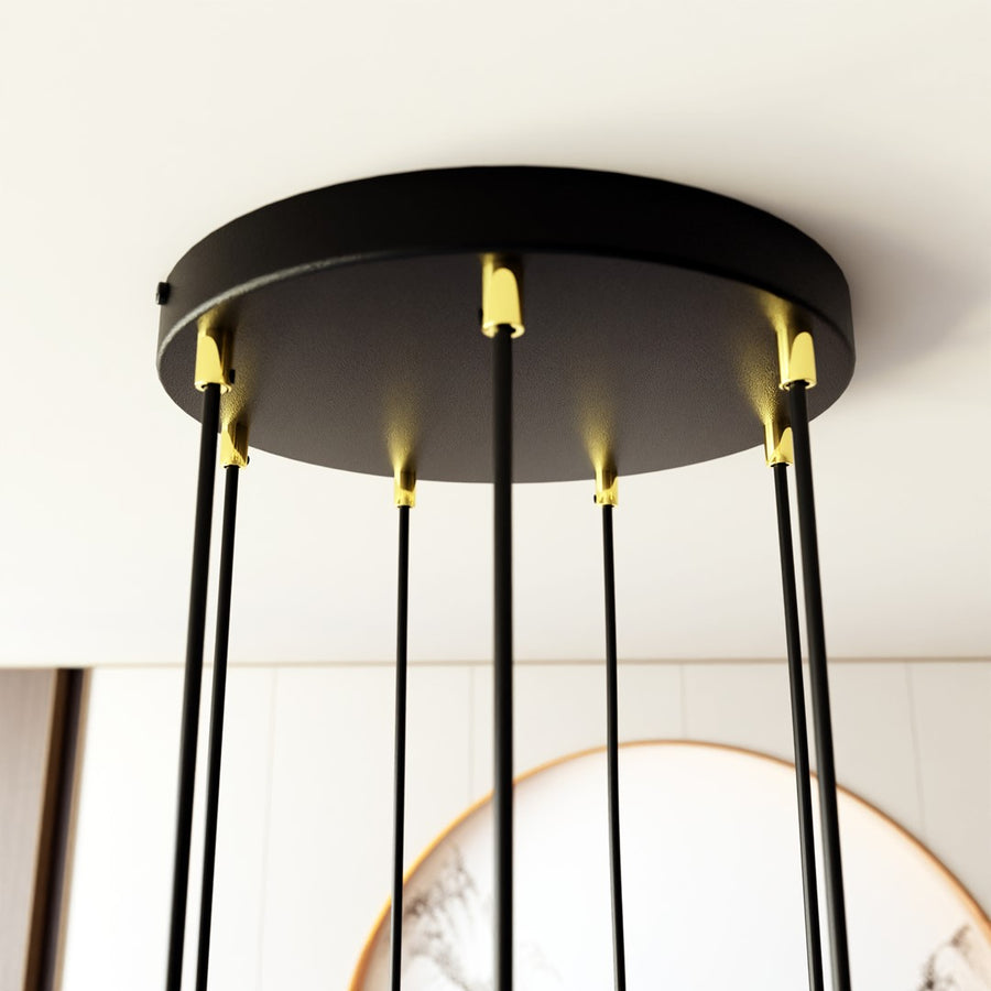 Suspension Tamrisal 7 lumières dorée