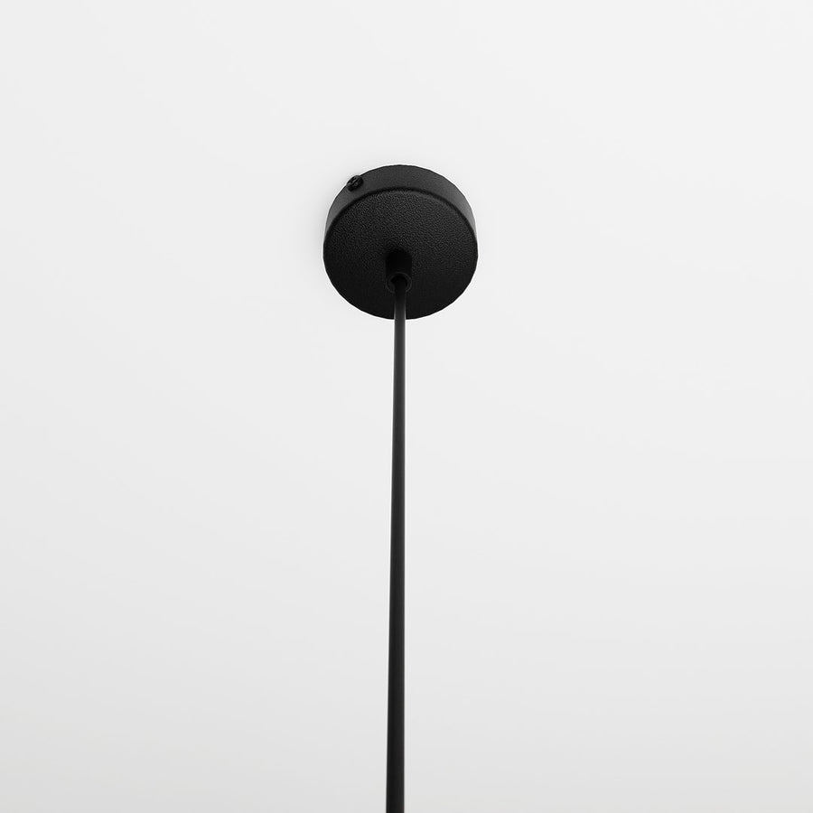 Suspension Koldara noire et ambrée, verre