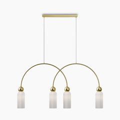 Antic gold pendant light