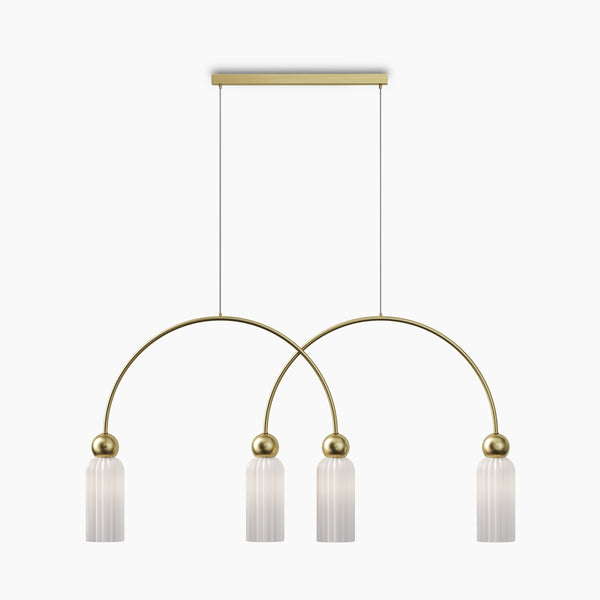 Antic gold pendant light