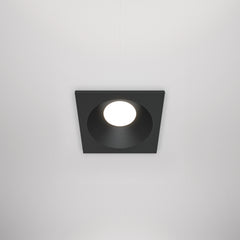 Black recessed LED spotlights