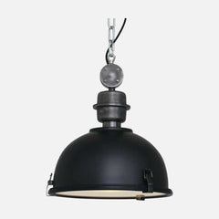 Wood and metal pendant lights