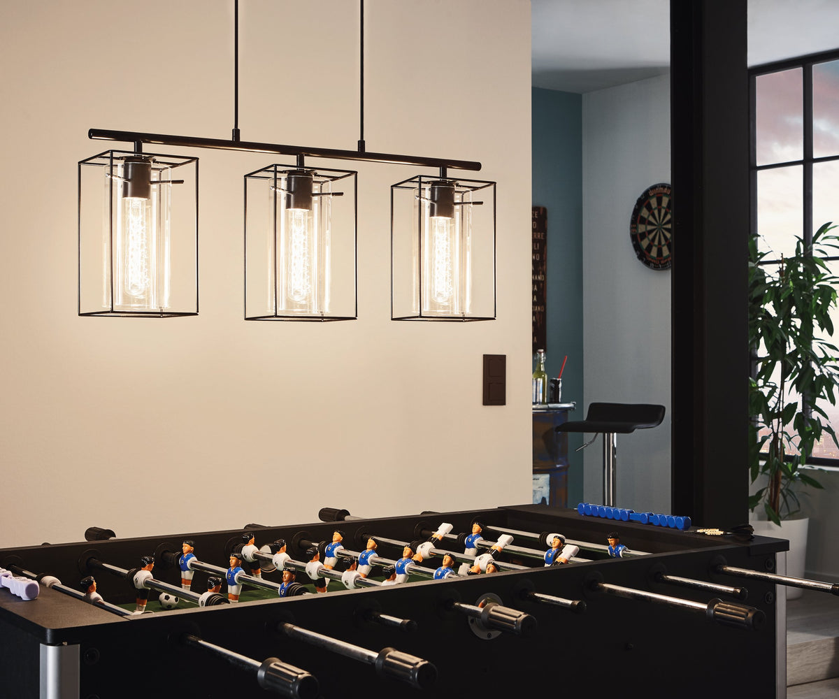 Suspension Loncino noire, verre (49496)