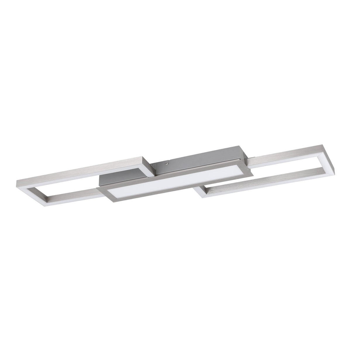 Plafonnier Fomento nickel et blanc mat