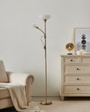 Lampadaire Up 2 blanc, verre