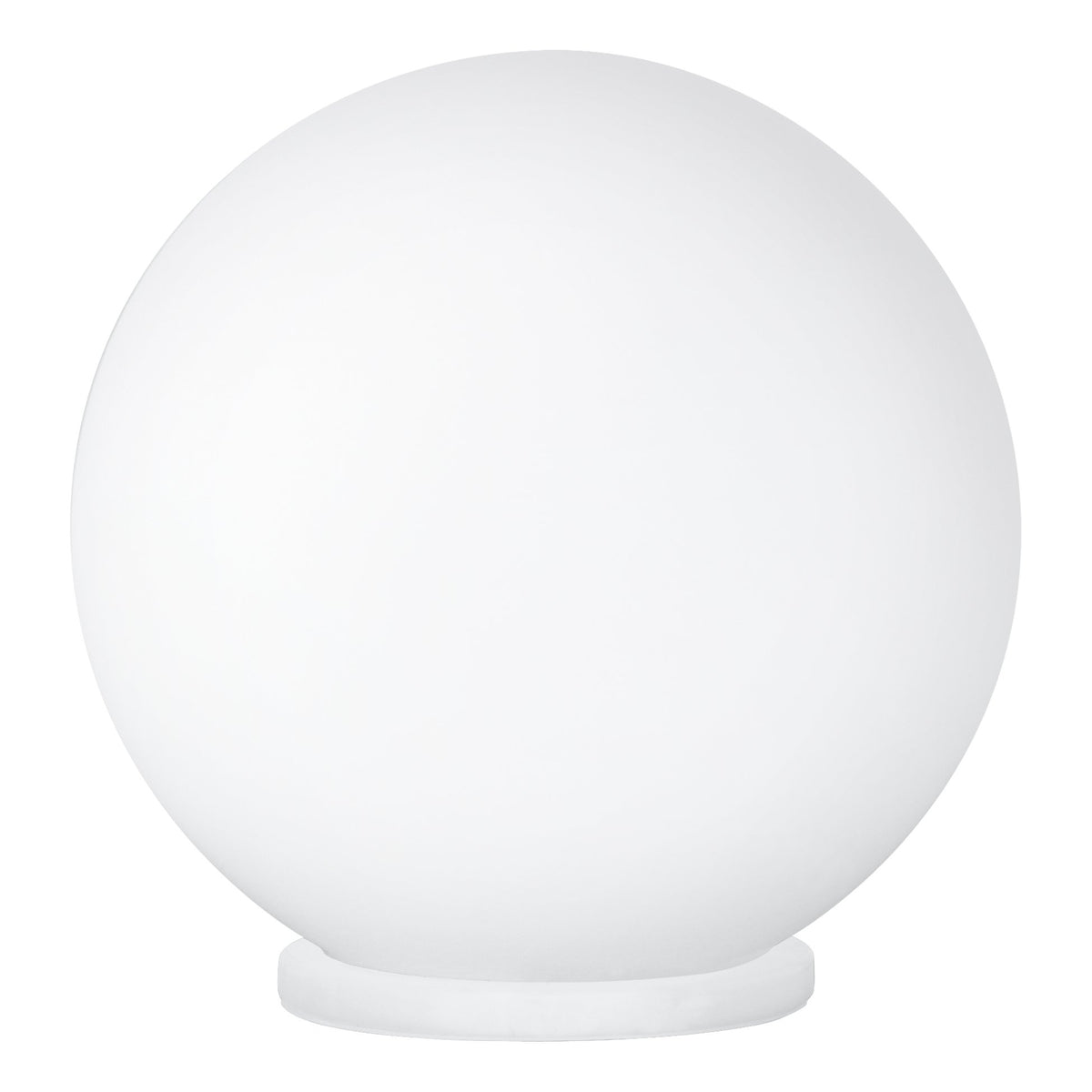 Lampe à poser Rondo blanche, verre