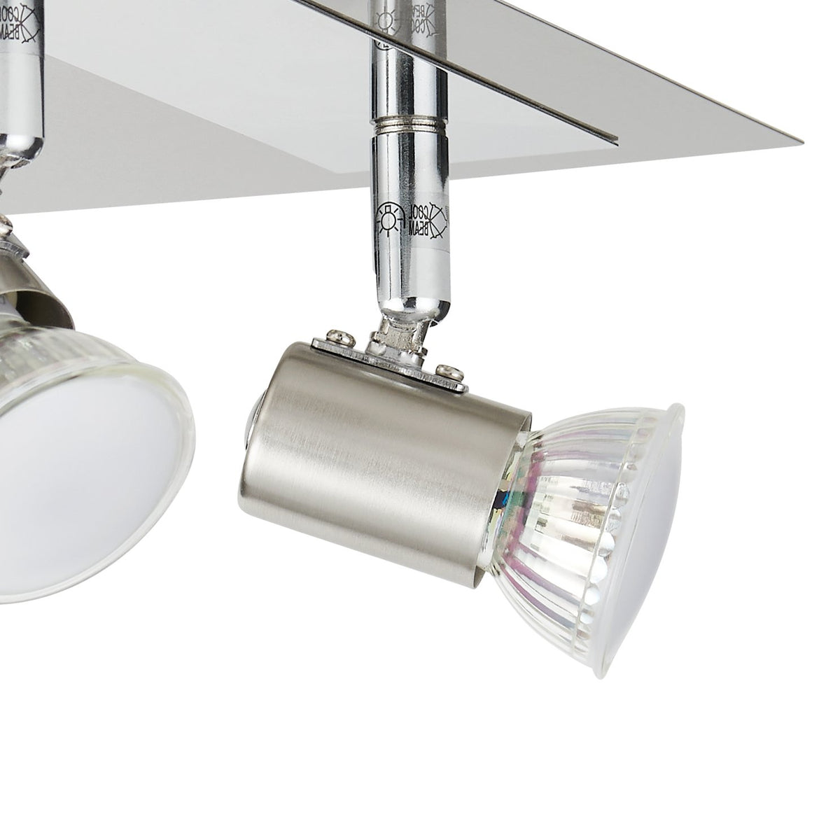 Spot Rottelo nickel satiné, L 26 cm