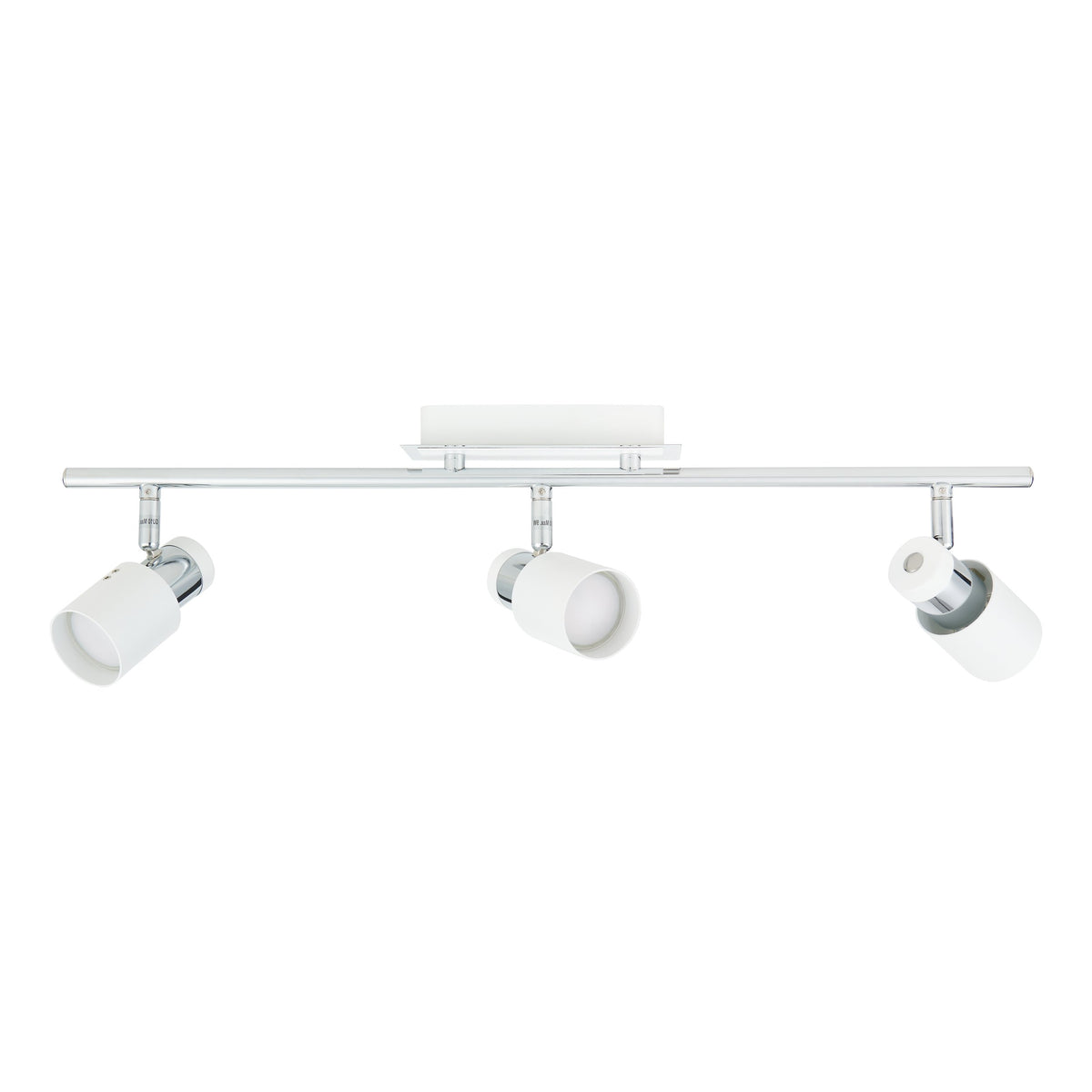 Spot Davida chromé et blanc, L 58 cm