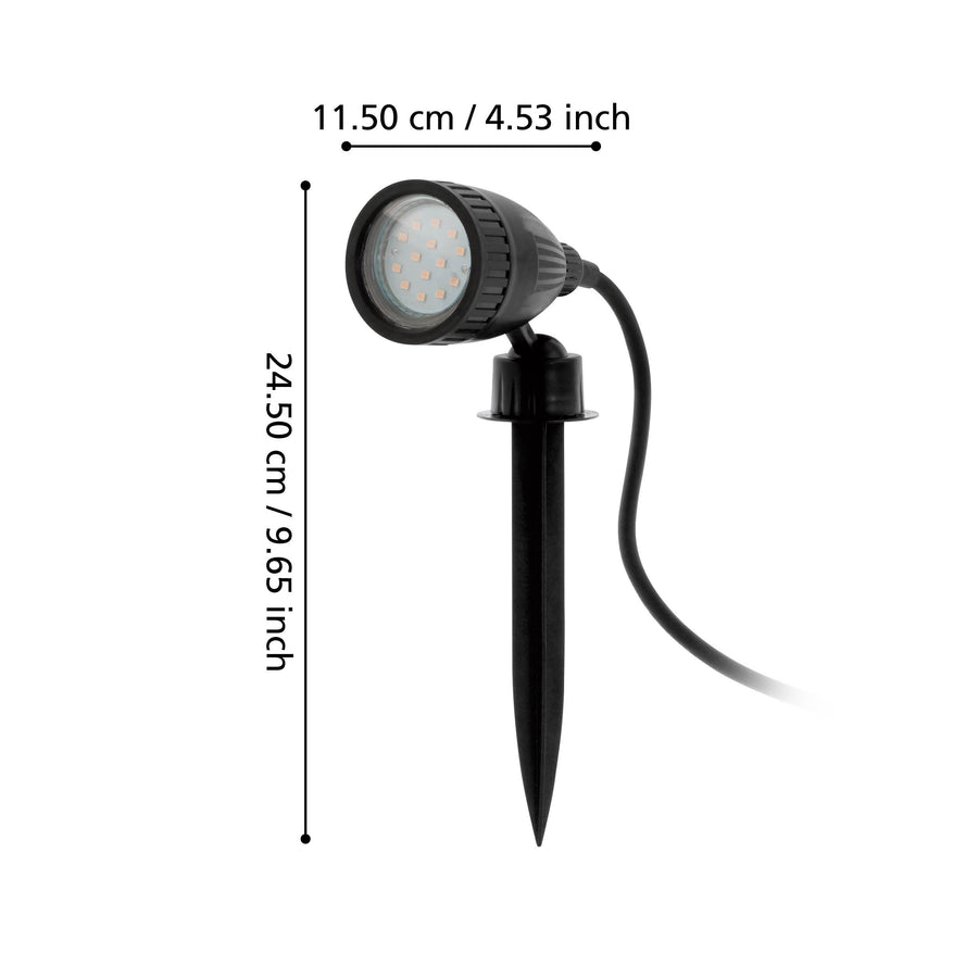 Schéma coté indiquant une hauteur de 24,50 cm et une largeur de 11,50 cm