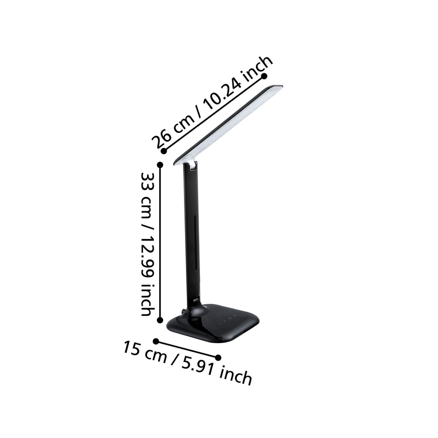 Lampe à poser Caupo noire