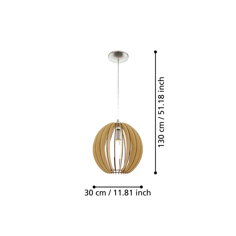 Suspension Cossano bois (94764)