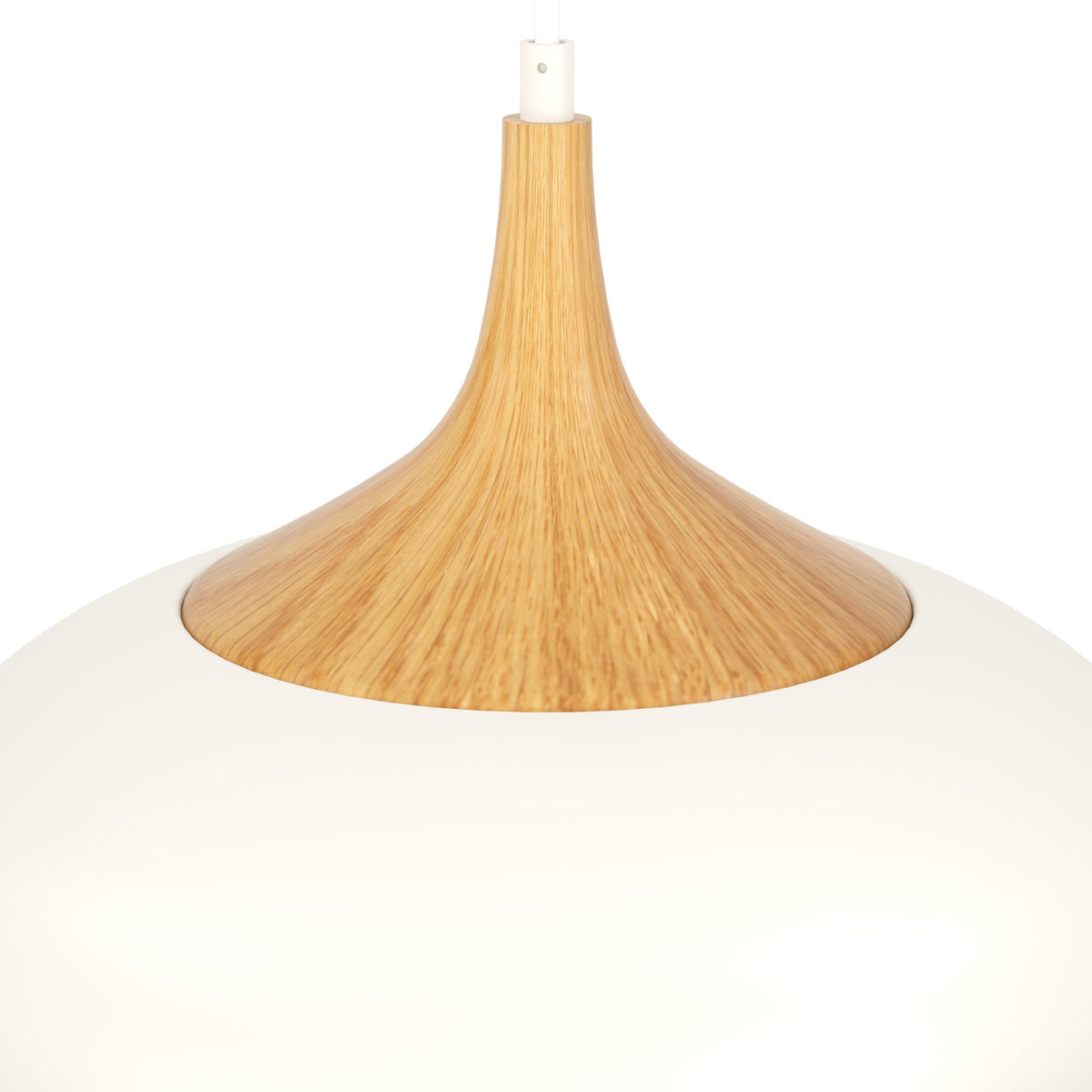 Suspension Obregon crème et bois