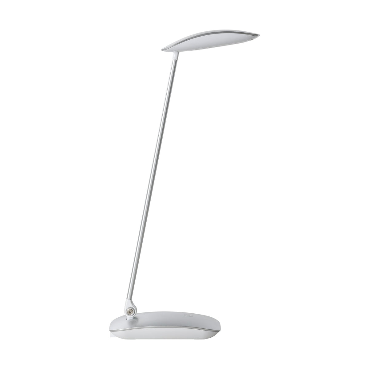 Profil du lampadaire de bureau montrant le bras fin et la base plate