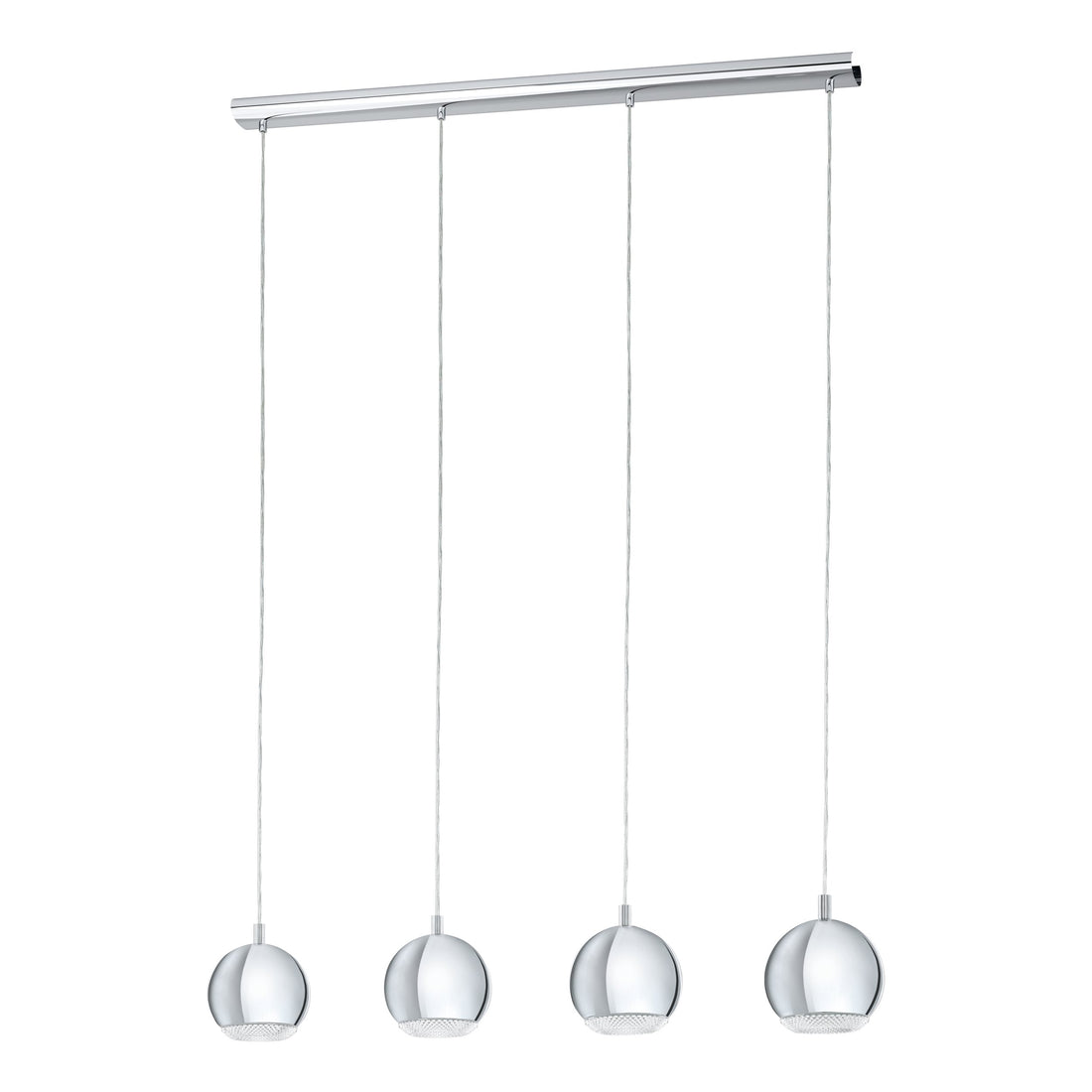 Suspension Conessa chromée, H 110 cm