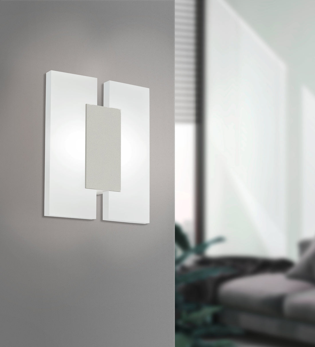 Applique murale Metrass 2 aluminium