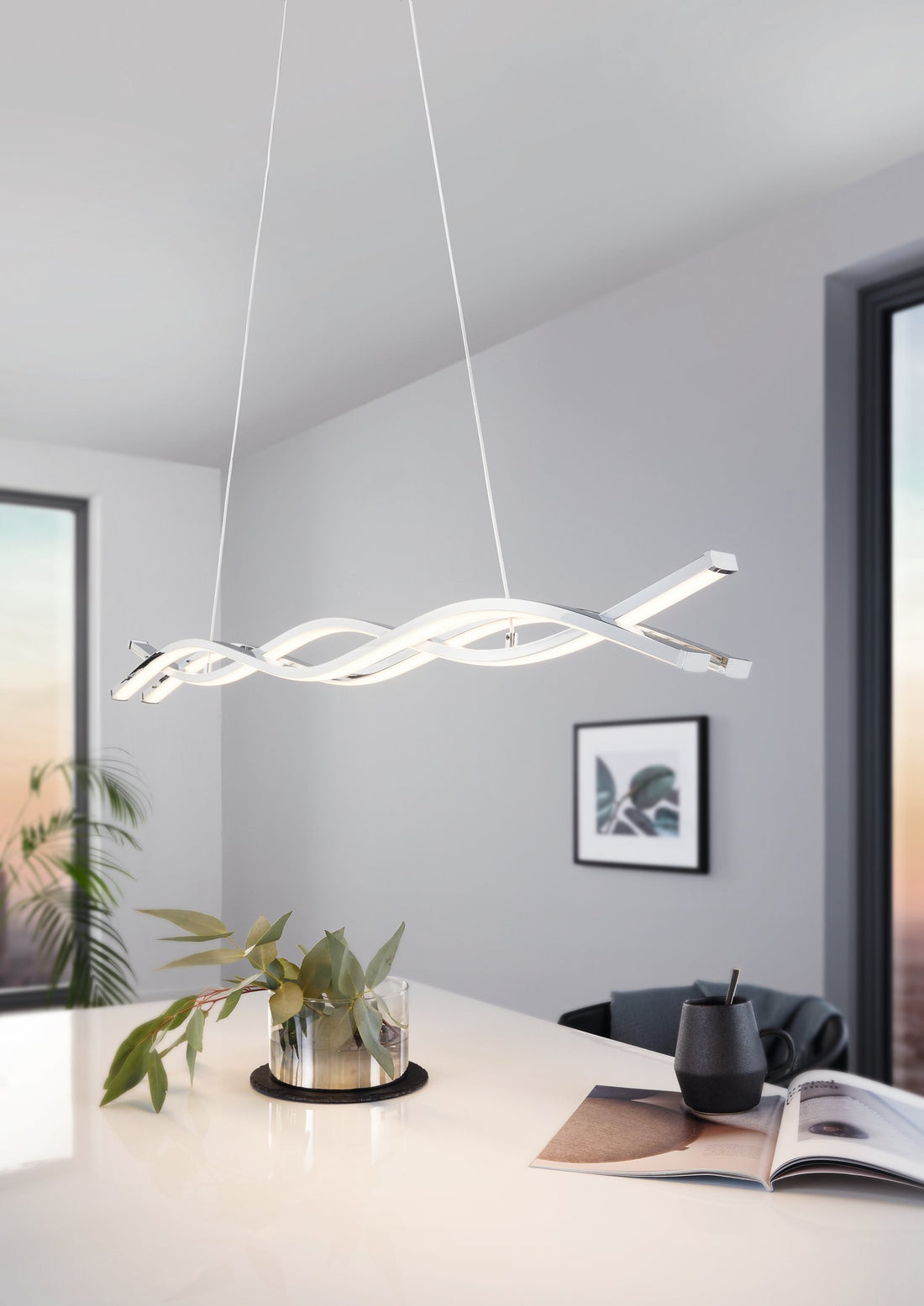 Suspension luminaire | Lasana Chromée