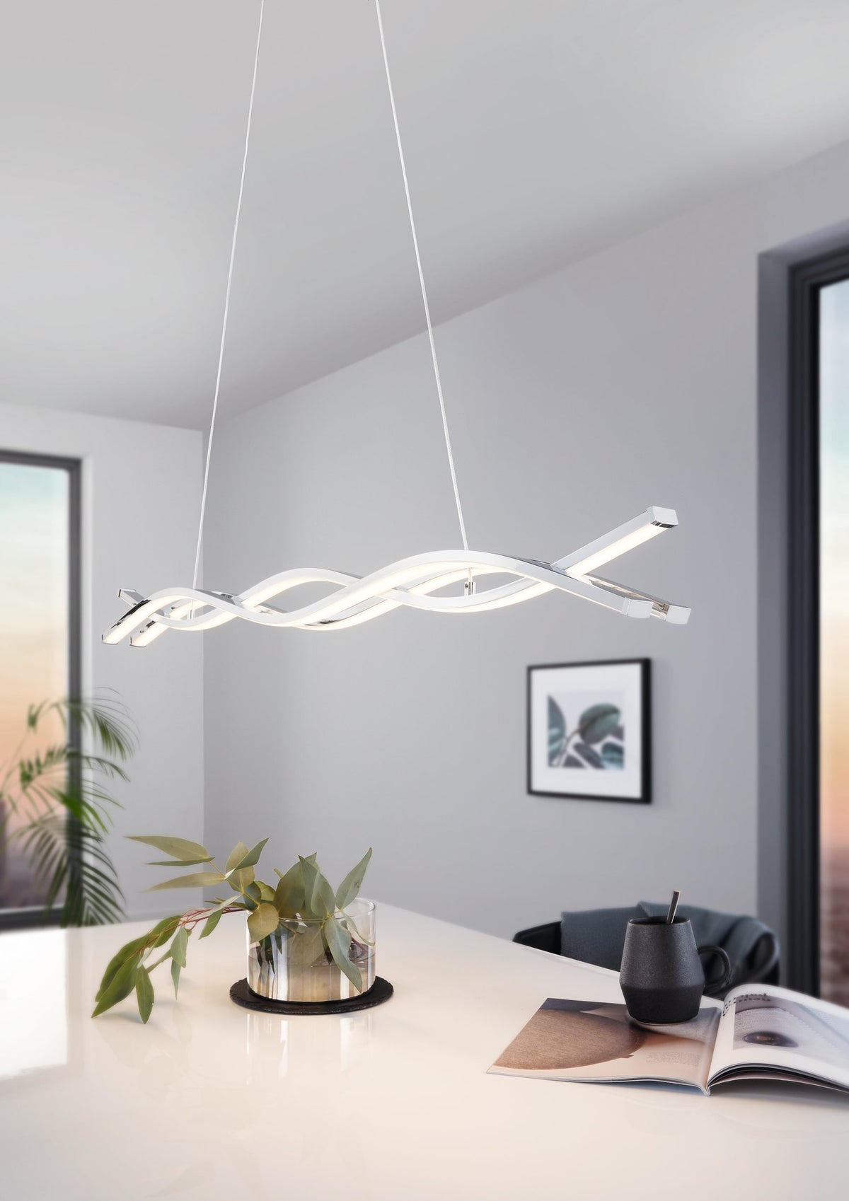 Suspension Lasana 2 chromée (96102)