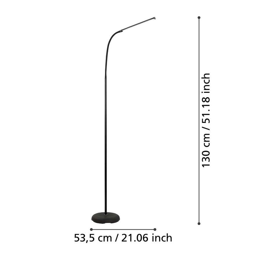 Lampadaire Laroa noir